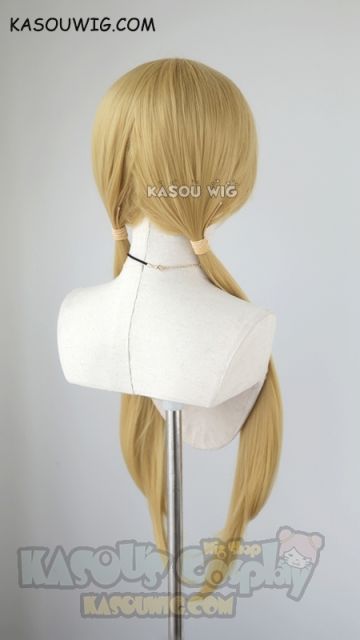 【Sold Out, won't restock】Made in Abyss Riko 85cm long pigtails greenish yellow cosplay wig