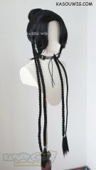 FF Lulu pre-styled black wig with braids