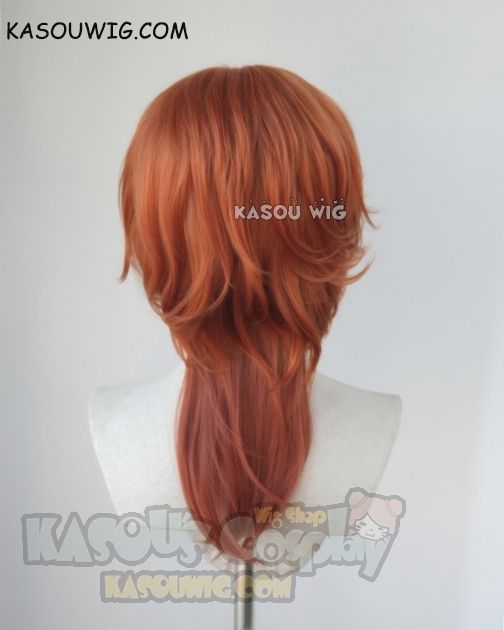 Bungou Stray Dogs Nakahara Chuuya 55cm orange ombre curly cosplay wig