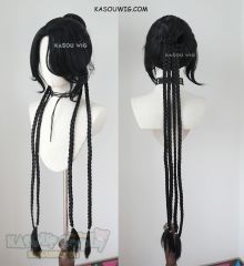 FF Lulu pre-styled black wig with braids
