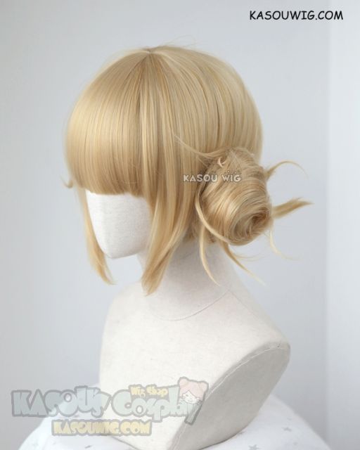 2 colors My Hero Academia Toga Himiko bun set blonde cosplay wig . KA011 KA006