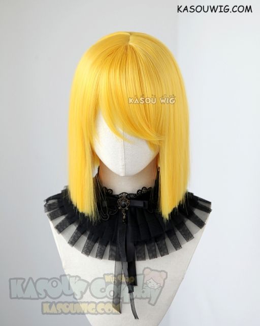 Houseki no Kuni yellow diamond sleek bob cut cosplay wig