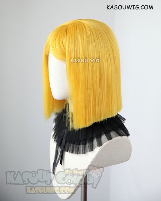 Houseki no Kuni yellow diamond sleek bob cut cosplay wig