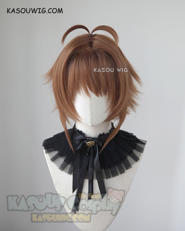 Cardcaptor Sakura Kinomoto Sakura short brown pre styled cosplay