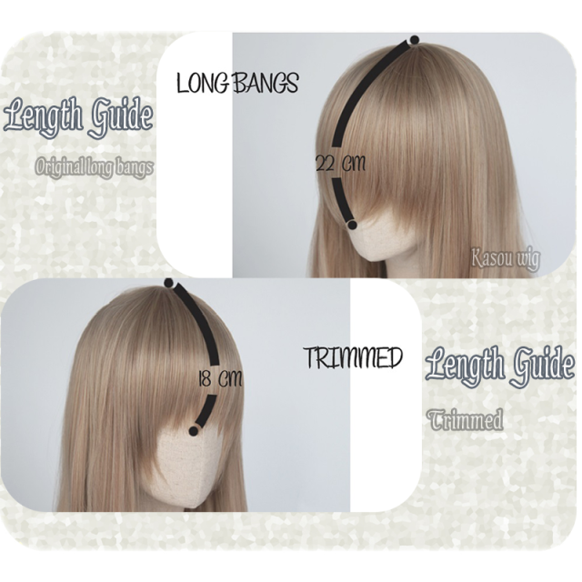 M-1/  KA018 ginger orange long bob cosplay wig. shouder length lolita wig suitable for daily use