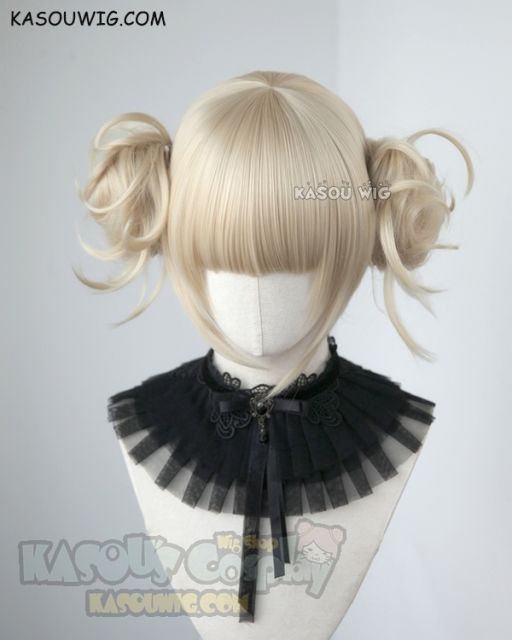 2 colors My Hero Academia Toga Himiko bun set blonde cosplay wig . KA011 KA006