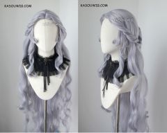 VLD Princess Allura 120cm long silver Lavender pre-styled wavy cosplay wig SP26