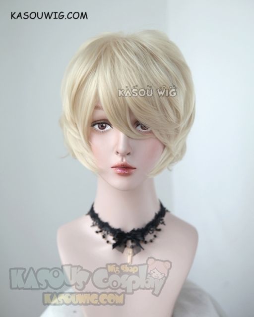 Ancient Magus Bride Mahoutsukai no Yome Silver Lady Silky short light blonde wig KA006