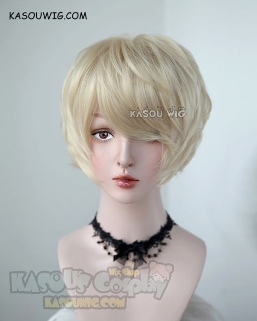 Ancient Magus Bride Mahoutsukai no Yome Silver Lady Silky short light blonde wig KA006