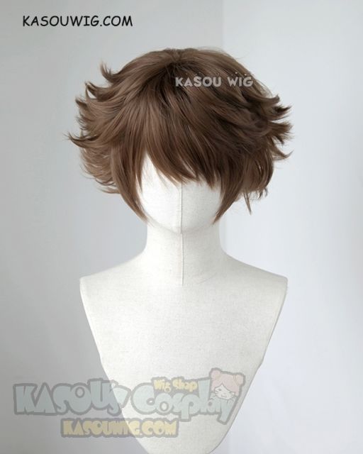 Hakata Tonkotsu Ramens Zenji Banba short brown flippy cosplay wig