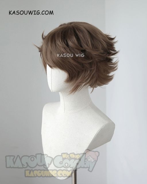 Hakata Tonkotsu Ramens Zenji Banba short brown flippy cosplay wig