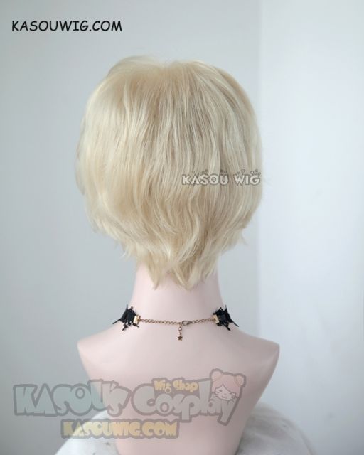 Ancient Magus Bride Mahoutsukai no Yome Silver Lady Silky short light blonde wig KA006