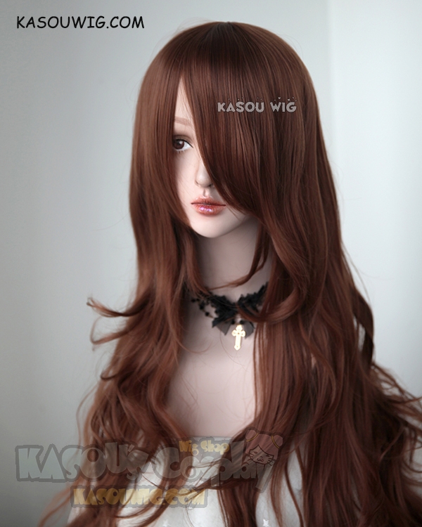  Talkyo Cosplay Wig Anime Character Stove Door Ochre Red  Gradient Red Brown Wig Loose Wave Closure (Red, One Size) : Clothing, Shoes  & Jewelry