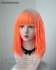 [SOLD OUT] Leeloo Dallas neon orange dreadlocks cosplay wig with blonde roots