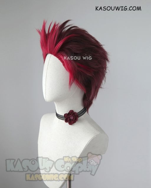 Ready Player One Art3mis slicked back red cosplay wig two tone