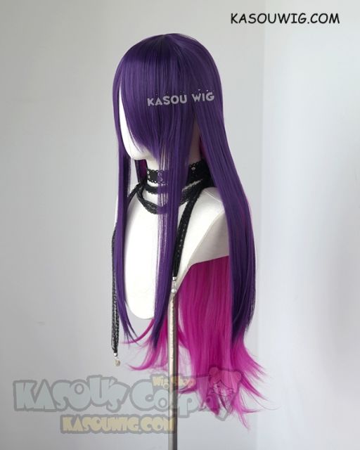 League of Legends Star Guardian Syndra long purple pink cosplay wig