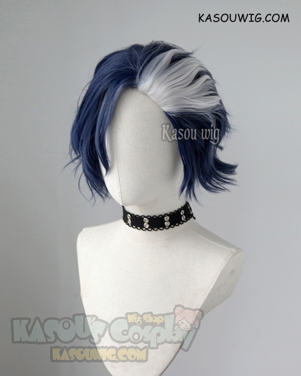 Tenrou: Sirius The Jaeger Yuliy Blue White Cosplay Wig 471A