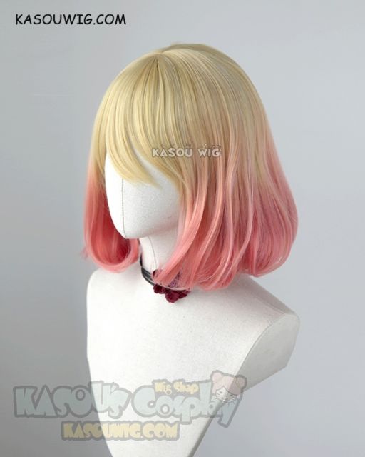 Angels of Death Cathy Catherine Ward / Gwenpool  yellow pink ombre cosplay wig