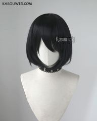 Attack on Titan Shingeki No Kyojin Mikasa short bob black cosplay wig