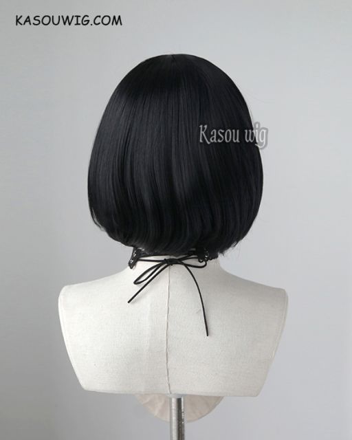 Attack on Titan Shingeki No Kyojin Mikasa short bob black cosplay wig