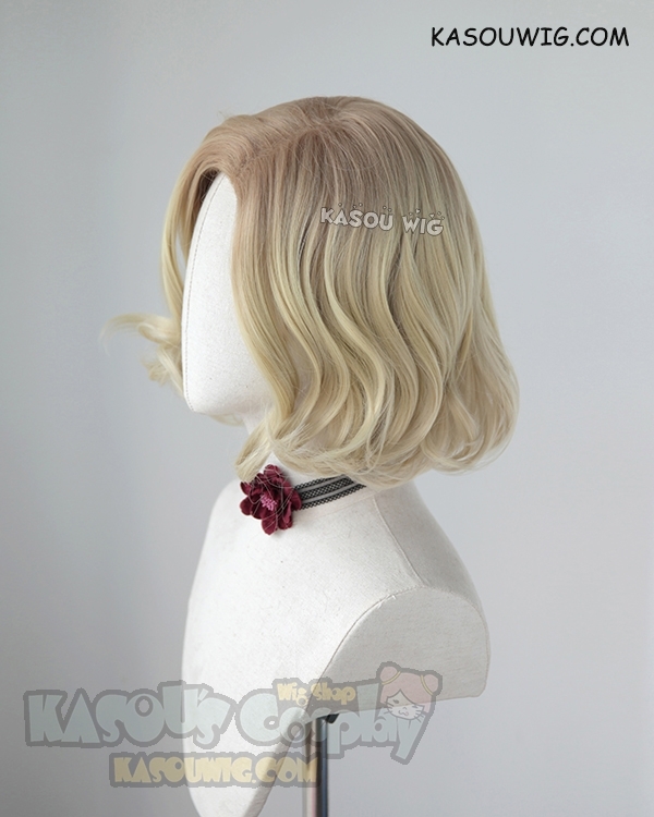 The Avengers Black Widow Natasha Romanoff side parted blonde wig