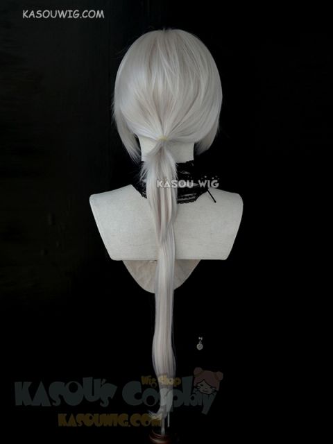 90cm / 35.5" Mystic Messenger Zen pearl white long poytail wig . SP05