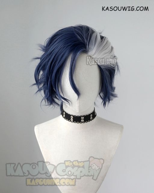 Sirius the Jaeger Yuliy deep blue ponytail cosplay wig