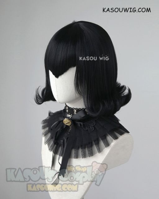 Hotel Transylvania Mavis Dracula black flippy cosplay wig