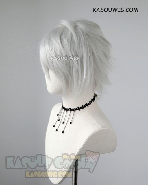 Hypnosis Mic MAD TRIGGER CREW Samatoki Aohitsugi silver white layered wig