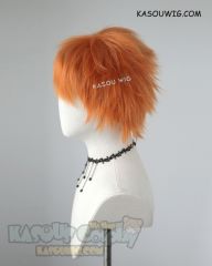 Bleach Ichigo/ Hypnosis Mic MAD TRIGGER CREW Rio Mason Busujima short spiky orange wig