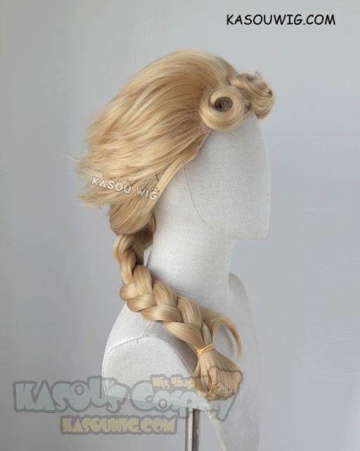 JOJO  JoJo's Bizarre Adventure Giorno Giovanna medium braided blonde cosplay wig