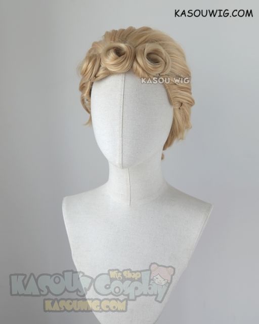 JOJO  JoJo's Bizarre Adventure Giorno Giovanna medium braided blonde cosplay wig