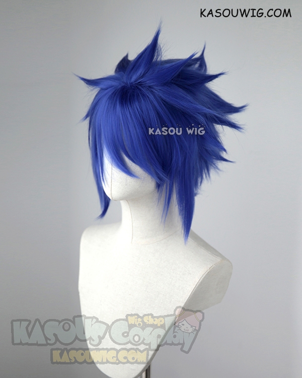blue spiked hair