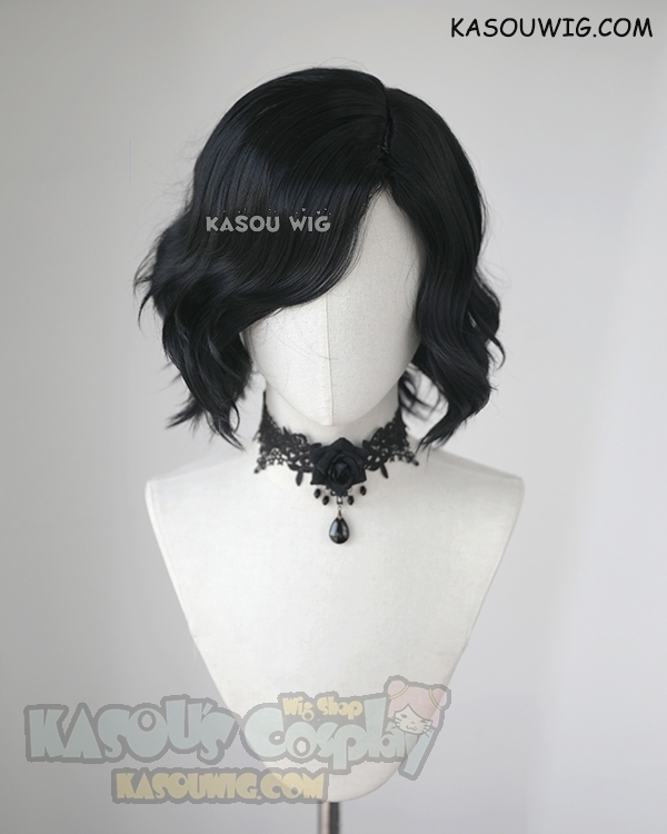 Devil May Cry 5 DMC V short black wavy COSPLAY wig