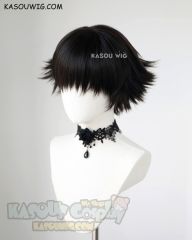 Devil May Cry 5  Lady / Hunter × Hunter Shizuku short natural black flippy wig