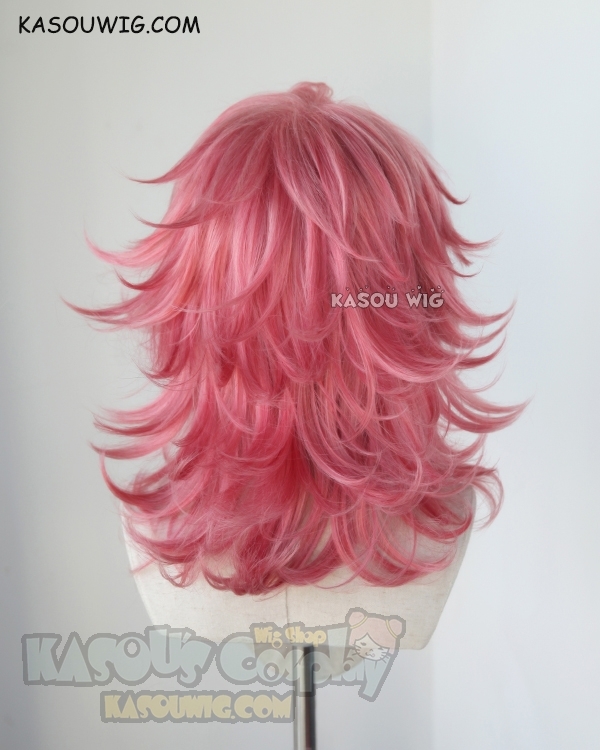 Kingdom Hearts Marluxia medium flippy layered rose pink