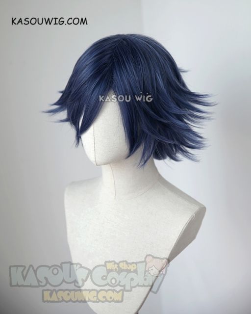 Uta no Prince sama Ichinose Tokiya short flippy navy blue cosplay wig. KA051