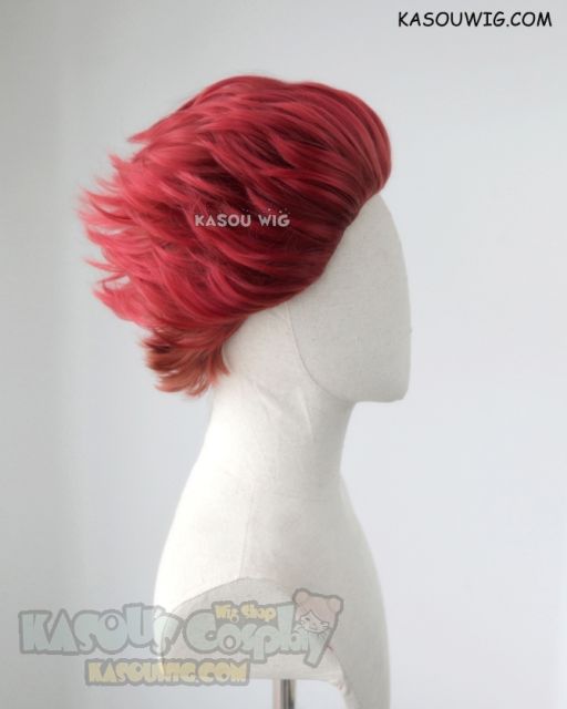 RWBY Adam Taurus red to copper ombre slicked back cosplay wig