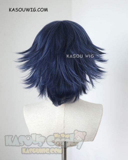 Uta no Prince sama Ichinose Tokiya short flippy navy blue cosplay wig. KA051