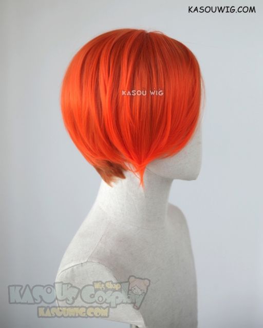 RWBY Roman Torchwick orange ombre short side-parted wig