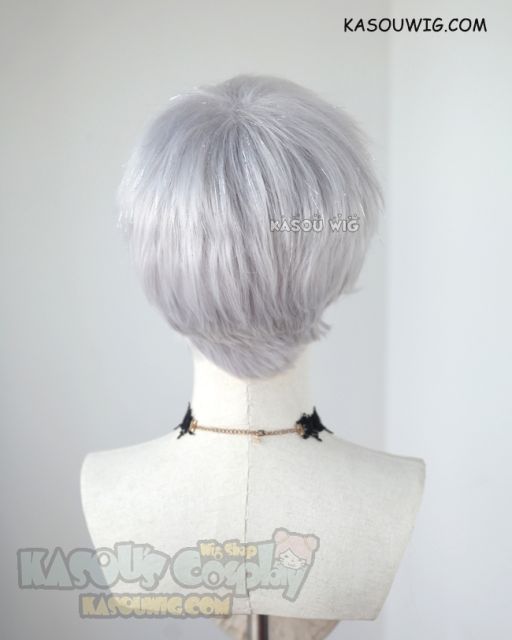 ( Glittering fiber mixed ) Houseki no Kuni Antarcticite light silver cosplay wig