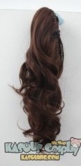 KA022- KA038 A-1 / curly clip on ponytail. 35cm bouncy layered curls