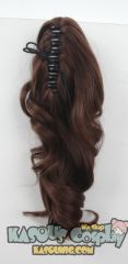 KA022- KA038 A-1 / curly clip on ponytail. 35cm bouncy layered curls