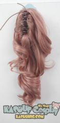 KA022- KA038 A-1 / curly clip on ponytail. 35cm bouncy layered curls