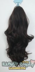 KA022- KA038 A-1 / curly clip on ponytail. 35cm bouncy layered curls