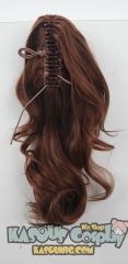 KA022- KA038 A-1 / curly clip on ponytail. 35cm bouncy layered curls