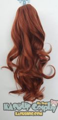 KA022- KA038 A-1 / curly clip on ponytail. 35cm bouncy layered curls
