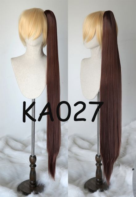 [KA001-KA044] A-3/ 110cm super long straight clip on ponytail