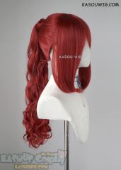 P5 Royal Kasumi Yoshizawa 55cm long red ponytail cosplay wig