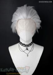 Lace Front>> Vergil/ Fate Stay Night Archer/ JJK Gojo Satoru/Samatoki Aohitsugi /Tokyo Ghou Kaneki Ken/ Hajime Umemiya silver white all back wig